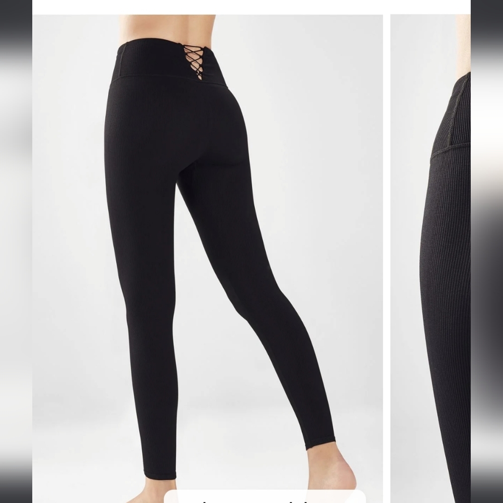 Fabletics high waisted seamless ribbed Leggings (Final Price)